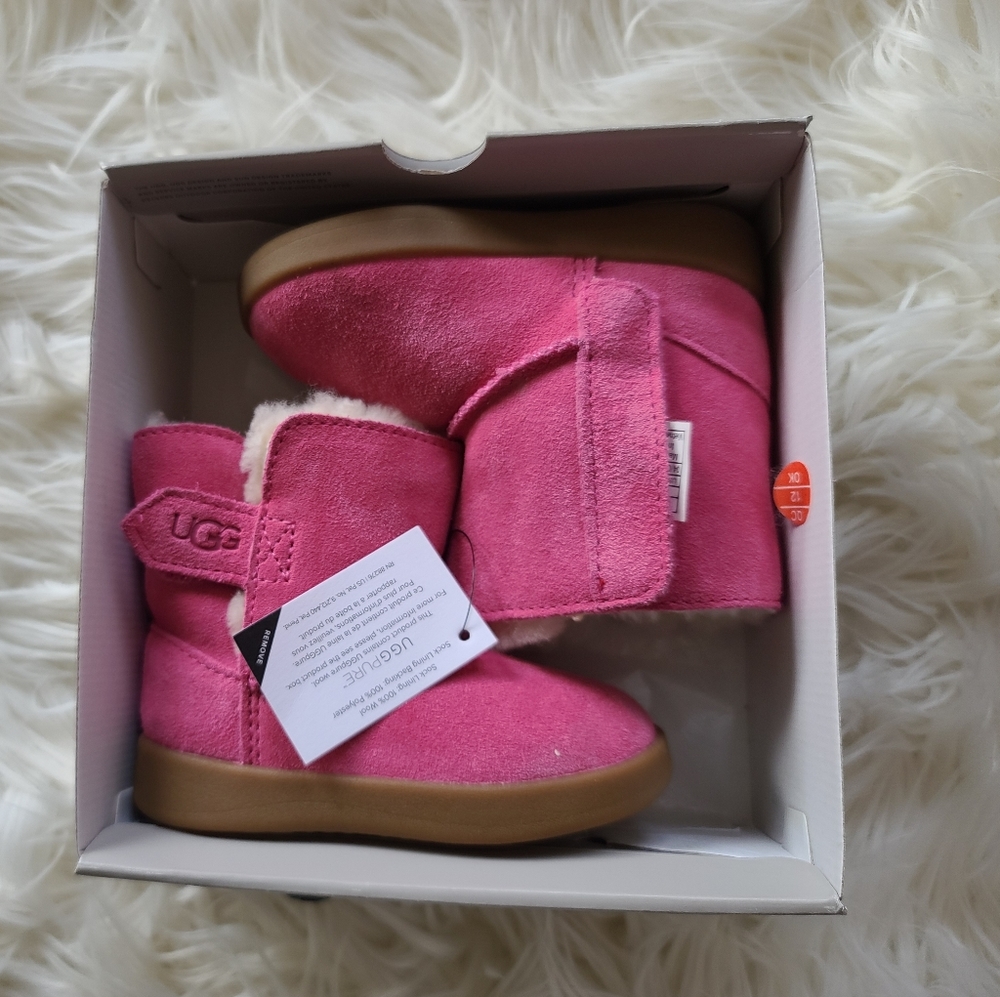 Pink baby UGG boots